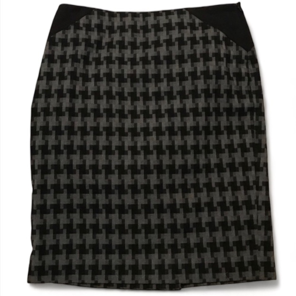 The Limited Black And Gray Gingham Classic Pencil Skirt Ladies Size 4 Vintage